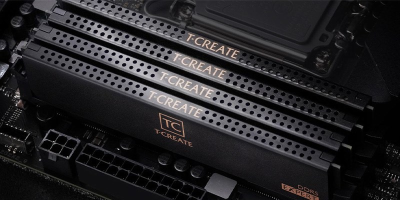 RAM PC EXPO/XMP TeamGroup T-Create EXPERT 128GB (64x2) 6400MHz DDR5 | 1.25V, CL42-52-52-102 (CTCED5128G6400HC42CDC01)
