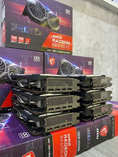 Card màn hình AMD Radeon RX 6700 XT MSI MECH 2X cũ | 12GB GDDR6, 2560 SP, 650W