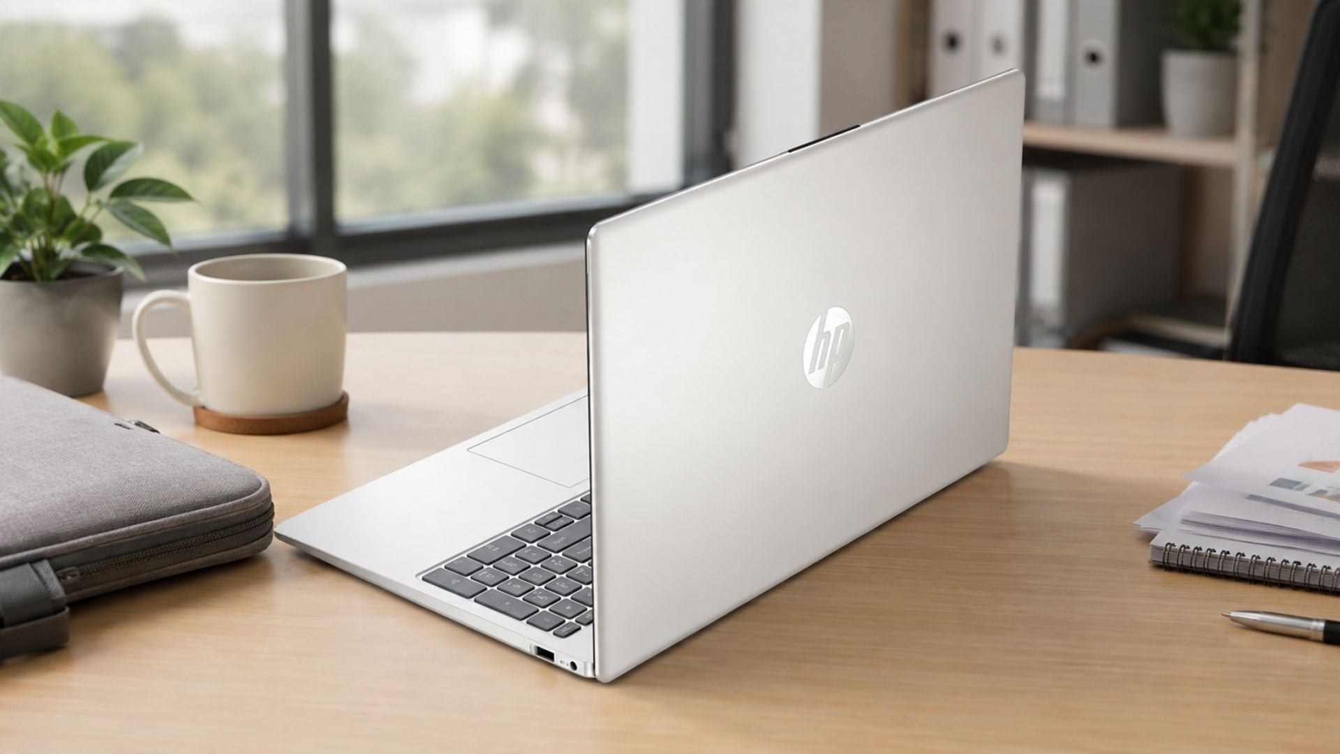 15-fd1289TU giữ được đúng tinh thần của một chiếc laptop HP làm việc hiện đại: gọn gàng, dễ di chuyển