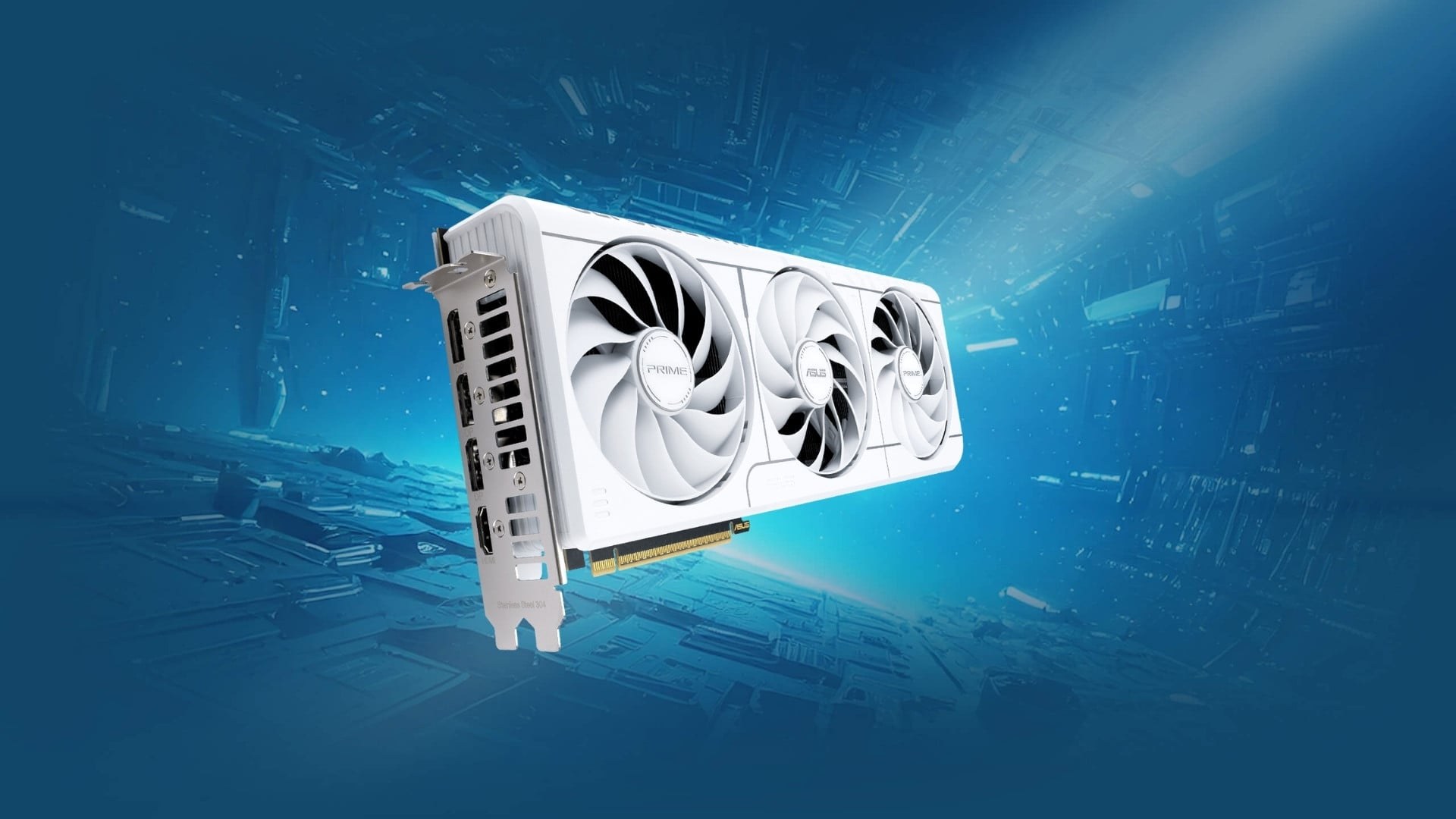 Card màn hình ASUS RTX 5070 PRIME OC White 12GB GDDR7 – Hiệu năng RTX 50 mạnh mẽ trong thiết kế trắng tinh tế cho PC hiện đại