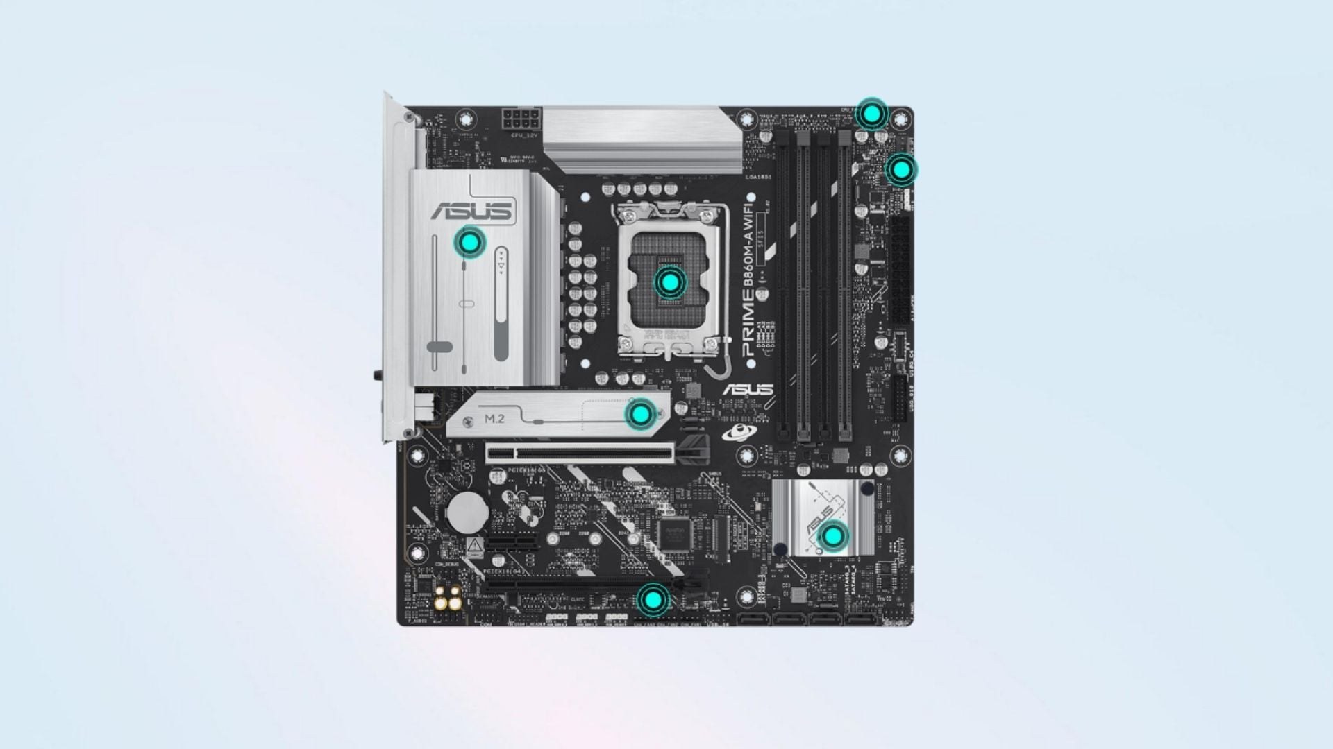 Mainboard ASUS PRIME B860M-A WIFI DDR5 - Thiết kế tản nhiệt thông minh