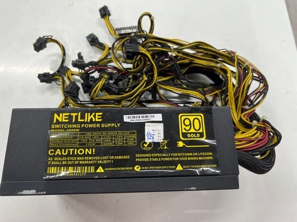 Nguồn Netlike 2000K Gold Công Suất Thực Cũ QSD