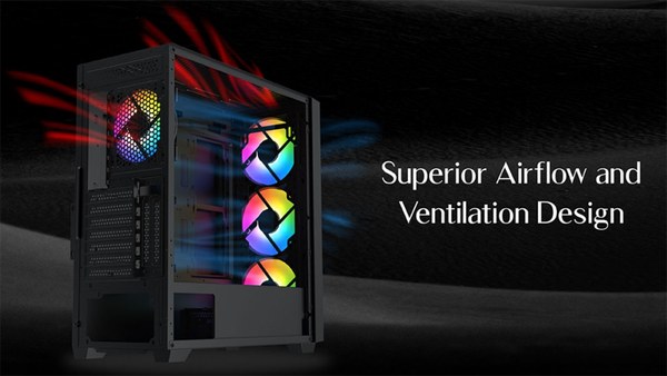Thùng máy XIGMATEK ANUBIS PRO 4FX E ATX (EN40771) (KÈM 04 FAN ARGB)