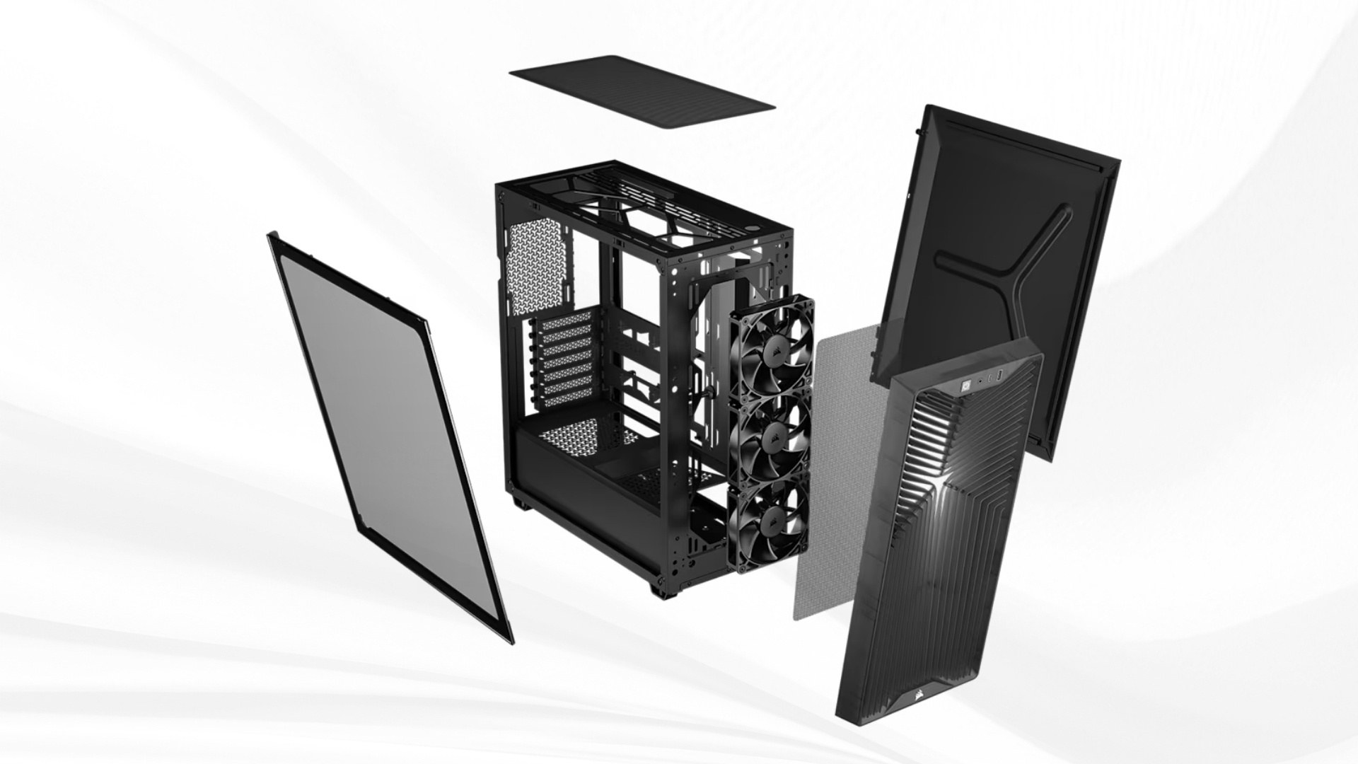 Thùng máy Corsair 3200D RS Mid-Tower Xám Khói - Thiết kế lắp ráp chuyên nghiệp