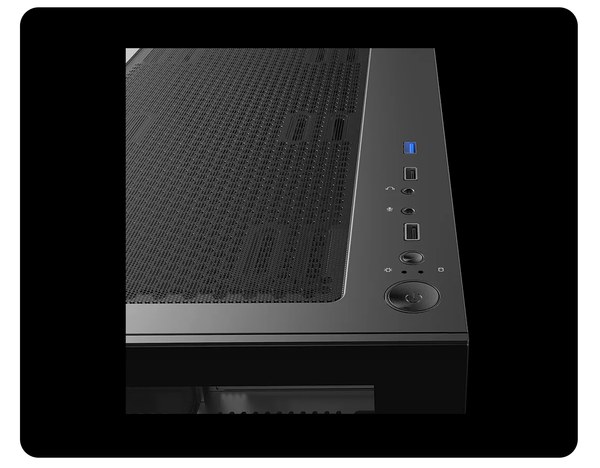 Thùng máy MSI PAG PANO M110A M-ATX | Kèm 3 Fan RGB, Đen