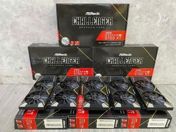 Card màn hình AMD ASRock RX 5700XT CHALLENGER D 8GB OC 2 FAN QSD