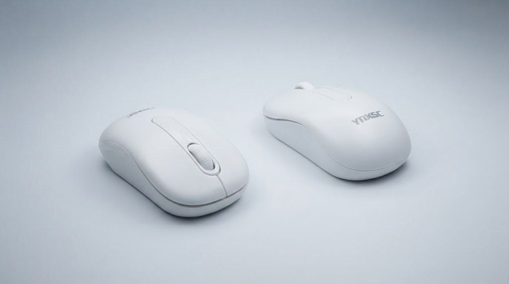 Chuột Gaming Ynxsc W108G White | Không dây 2.4G, 1600 DPI, Ergonomic, Trắng