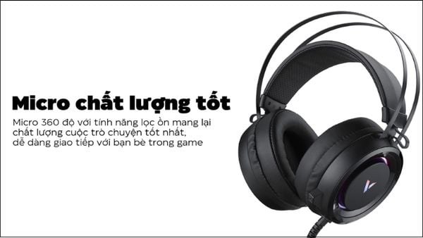 Với thiết kế OverEar và đệm tai mềm mại, tai nghe Rapoo VH500C đảm bảo sự thoải mái tối đa cho game thủ trong suốt các phiên chơi kéo dài