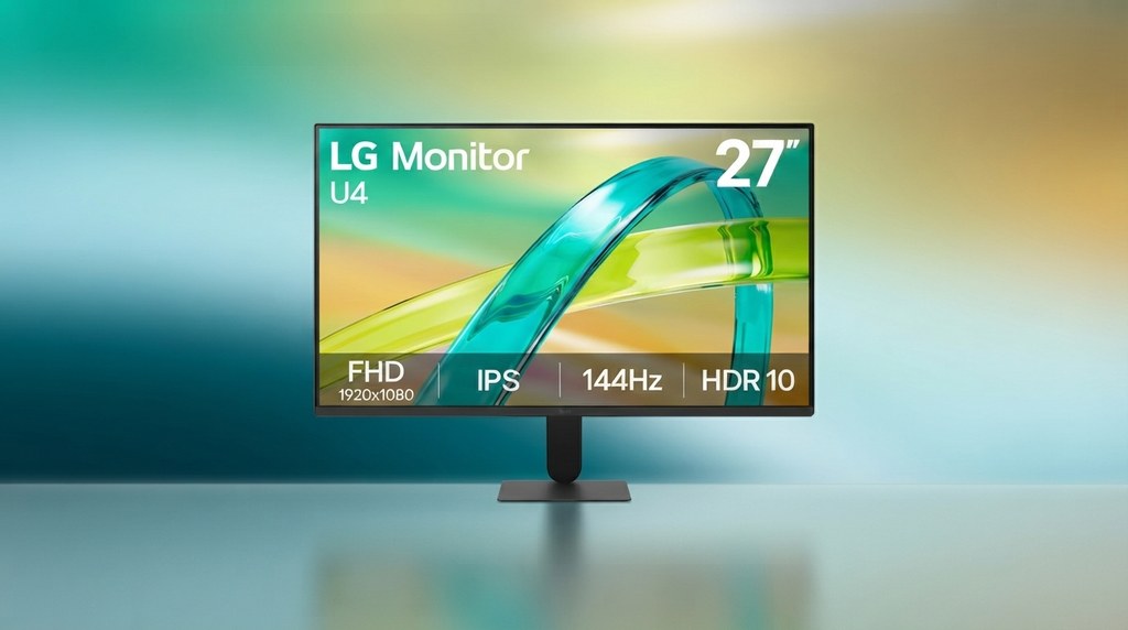 Màn hình Văn phòng LG 27U411B-B | 27 inch, IPS, Full HD, 144Hz, HDR10, AMD FreeSync™ Premium