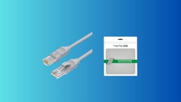 Dây mạng VegGieg VE519 có sẵn đầu nối RJ45, giúp người dùng tiết kiệm thời gian
