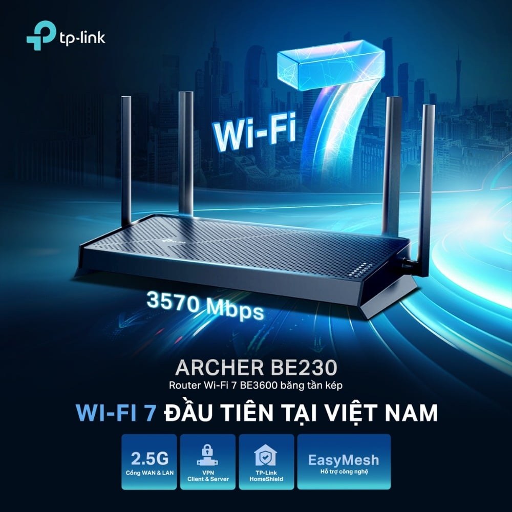 Router Wi-Fi 7 TP-Link Archer BE230