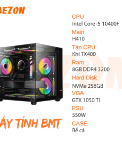 BỘ PC GAMING i5 10400F | B560 | RAM 8G | SSD 256GB | VGA GTX 1050Ti 4G